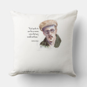 Kerr/London James Joyce & "Gott sprach" Zitat Kissen