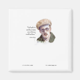 Kerr/London James Joyce & "Gott Sprach" Zitat Magnet