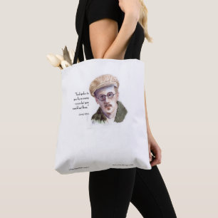 Kerr/London James Joyce & "Gott sprach" Zitat Tasche