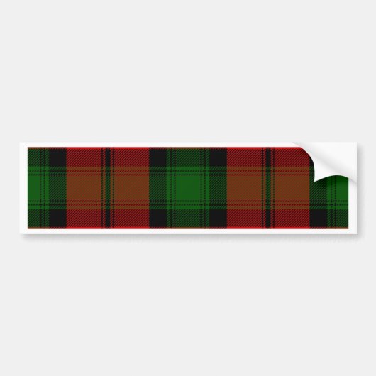 Kerr Tartan-Autoaufkleber Autoaufkleber (Vorne)