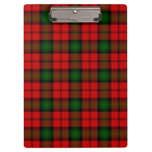 Kerr-Tartan rot grün Karo Klemmbrett