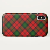 Kerr tartan rot kariert Case-Mate iPhone hülle (Rückseite (Horizontal))