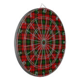 Kerr tartan rot kariert dartscheibe (Vorderseite Links)