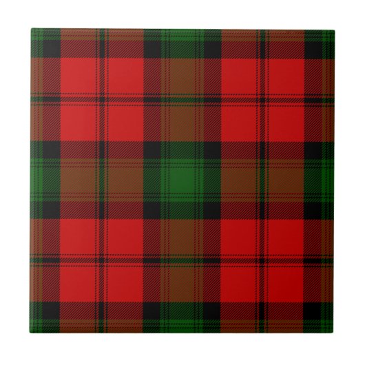 Kerr tartan rot kariert fliese (Vorderseite)