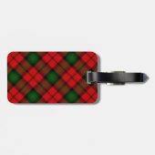Kerr tartan rot kariert gepäckanhänger (Rückseite horizontal)