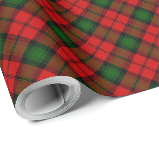 Kerr tartan rot kariert geschenkpapier (Rolleneckpunkt)