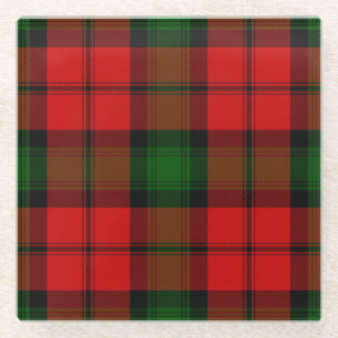 Kerr tartan rot kariert glasuntersetzer