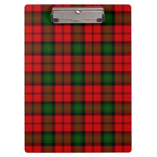 Kerr tartan rot kariert klemmbrett (Vorderseite)