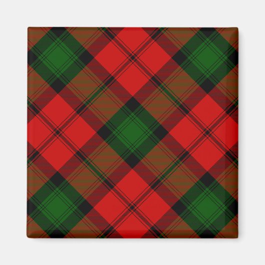 Kerr tartan rot kariert magnet (Vorne)
