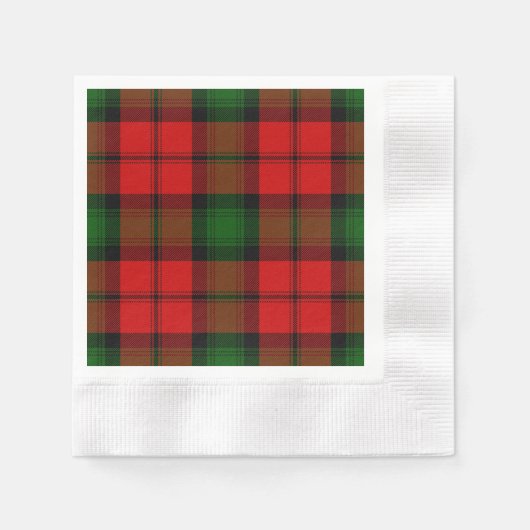 Kerr tartan rot kariert serviette (Vorderseite)