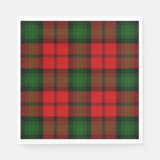 Kerr tartan rot kariert serviette (Vorderseite)