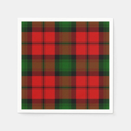 Kerr tartan rot kariert serviette (Vorderseite)