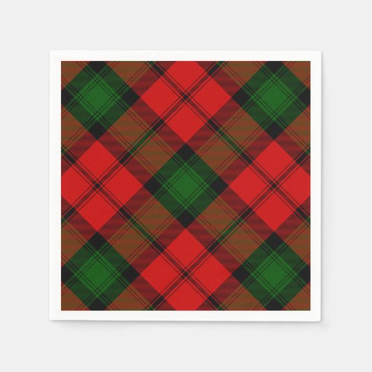 Kerr tartan rot kariert serviette (Vorderseite)