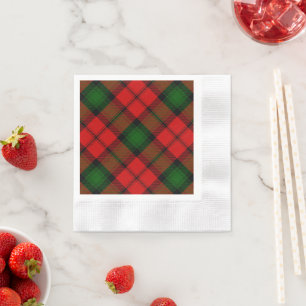 Kerr tartan rot kariert serviette