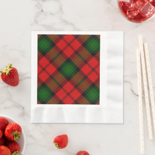 Kerr tartan rot kariert serviette