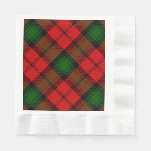 Kerr tartan rot kariert serviette (Vorderseite)