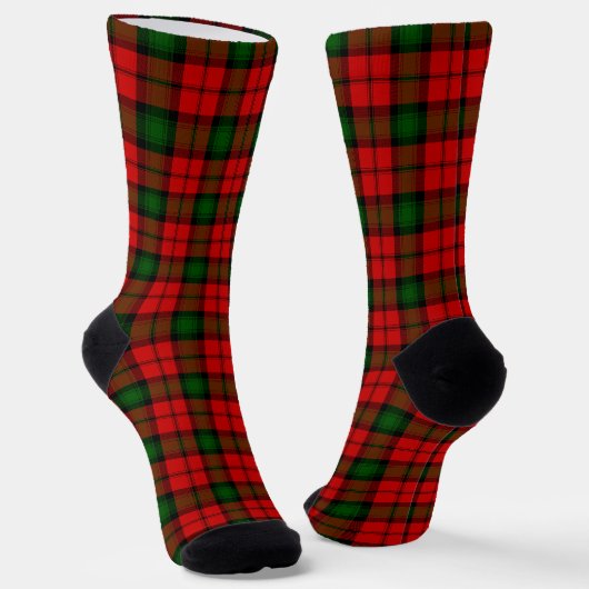 Kerr tartan rot kariert socken (Gewinkelt)