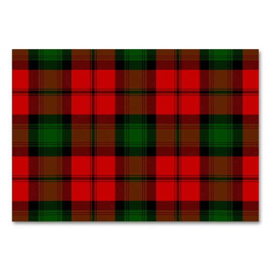 Kerr tartan rot kariert tischnummer (Vorderseite)