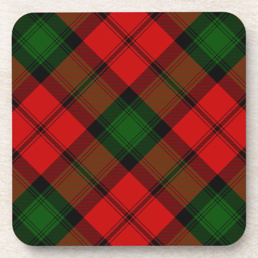 Kerr tartan rot kariert untersetzer (Vorderseite)
