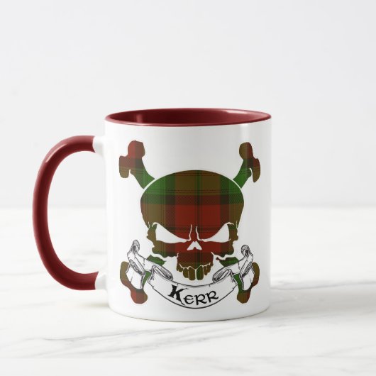 Kerr Tartan-Schädel Tasse (Links)