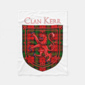 Kerr Tartan Scottish Kariert Lion Rampant Fleecedecke (Vorderseite)