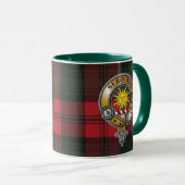 Kerr Tartan und Abzeichen Tasse (VorderseiteRechts)
