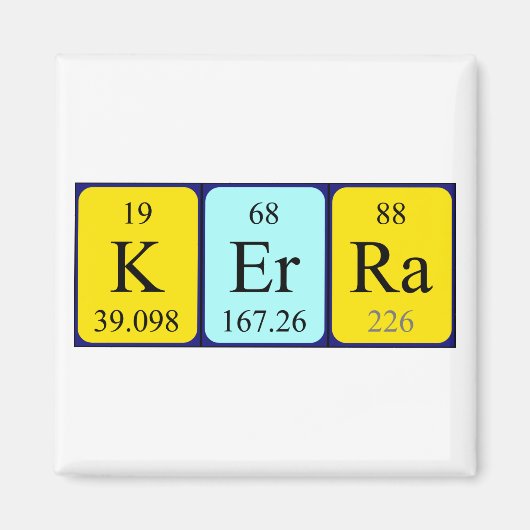 Kerra-Tabellenname-Magnet Magnet (Vorne)