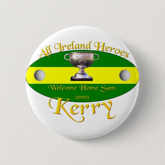 Kerry alle Irland-Meister Button (Vorderseite)