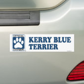 Kerry-Blau-Terrier-Blau Autoaufkleber (Auf Auto)