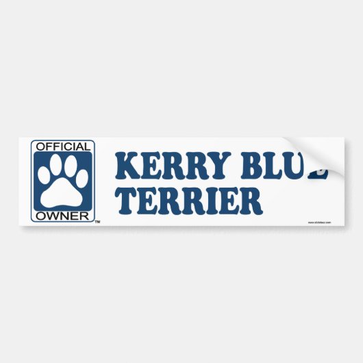 Kerry-Blau-Terrier-Blau Autoaufkleber (Vorne)