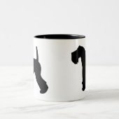 Kerry-Blau-Terrier-Gang Zweifarbige Tasse (Mittel)