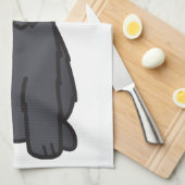 Kerry-Blau-Terrier-HundeCartoon Geschirrtuch (Viertel Falte)