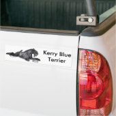 Kerry-Blau Terrier mit Schüssel Autoaufkleber (Auf Lkw)