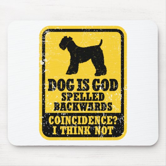 Kerry-Blau Terrier Mousepad (Vorne)