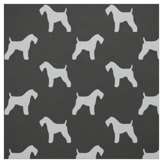 Kerry-Blau-Terrier-Silhouette-Muster Stoff (Muster)