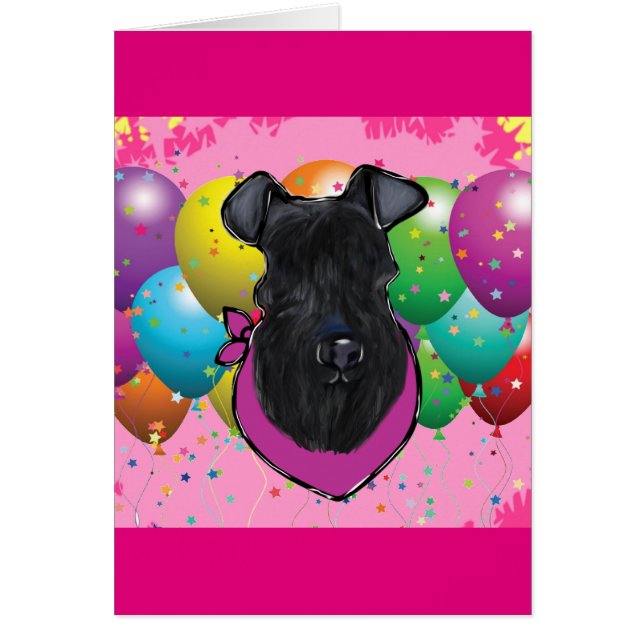 Kerry Blue Terrier Birthday (Vorne)