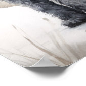 Kerry Blue Terrier Dog Art Print Poster (Ecke)