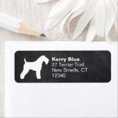 Kerry Blue Terrier Dog Breed Silhouette (Insitu)