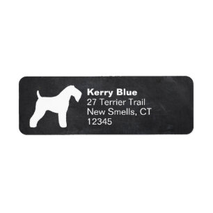 Kerry Blue Terrier Dog Breed Silhouette