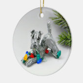 Kerry Blue Terrier Dog Keramik Ornament (Links)