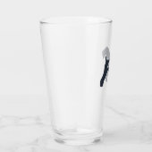 Kerry Blue Terrier Dog Silhouette Personalisiert Glas (Rechts)