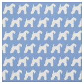 Kerry Blue Terrier Dog Silhouette Pet Light Blue Stoff (Muster)