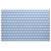 Kerry Blue Terrier Dog Silhouette Pet Light Blue Stoff (Fat Quarter (45,7 x 55,9 cm))