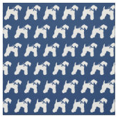 Kerry Blue Terrier Dog Silhouette Pet Navy Blue Stoff (Muster)