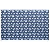 Kerry Blue Terrier Dog Silhouette Pet Navy Blue Stoff (Fat Quarter (45,7 x 55,9 cm))