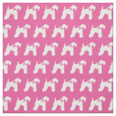 Kerry Blue Terrier Dog Silhouette Pet Pink Stoff (Muster)