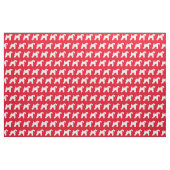 Kerry Blue Terrier Dog Silhouette Rot Stoff (Fat Quarter (45,7 x 55,9 cm))