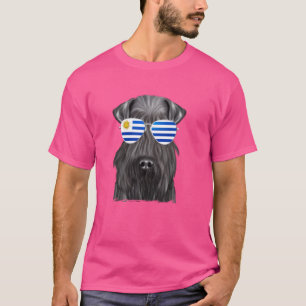 Kerry Blue Terrier Dog Uruguay Sonnenbrille T-Shirt