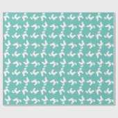 Kerry Blue Terrier Doppy Welpe Geschenkpapier (Flach)