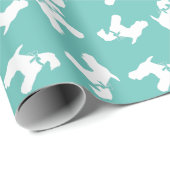 Kerry Blue Terrier Doppy Welpe Geschenkpapier (Rolleneckpunkt)